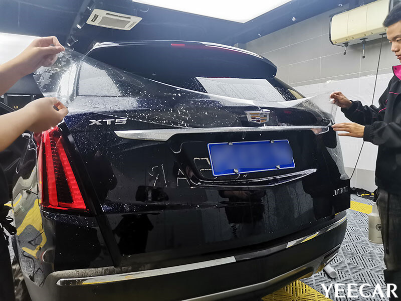 YEECAR授权店凯迪拉克XT5施工隐形车衣过程展示（图六）