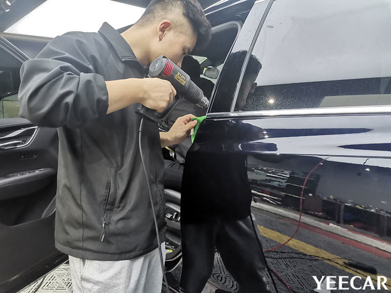 YEECAR授权店凯迪拉克XT5施工隐形车衣过程展示（图九）