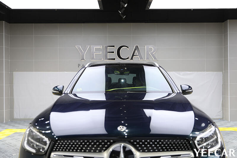 YEECAR授权店奔驰GLC260L施工玻璃膜效果展示（图六  正面效果图）