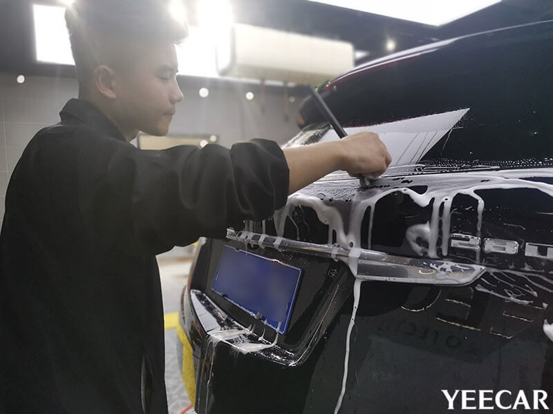 YEECAR授权店凯迪拉克XT5施工隐形车衣过程展示（图一）