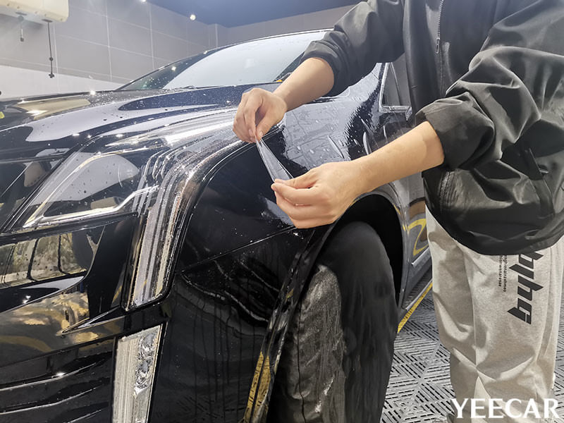 YEECAR授权店凯迪拉克XT5施工隐形车衣过程展示（图十）
