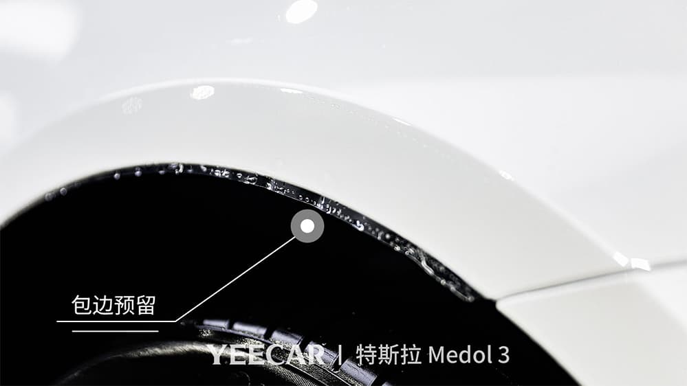 特斯拉Model3白色施工YEECAR隐形车衣流程及效果展示（图一一）