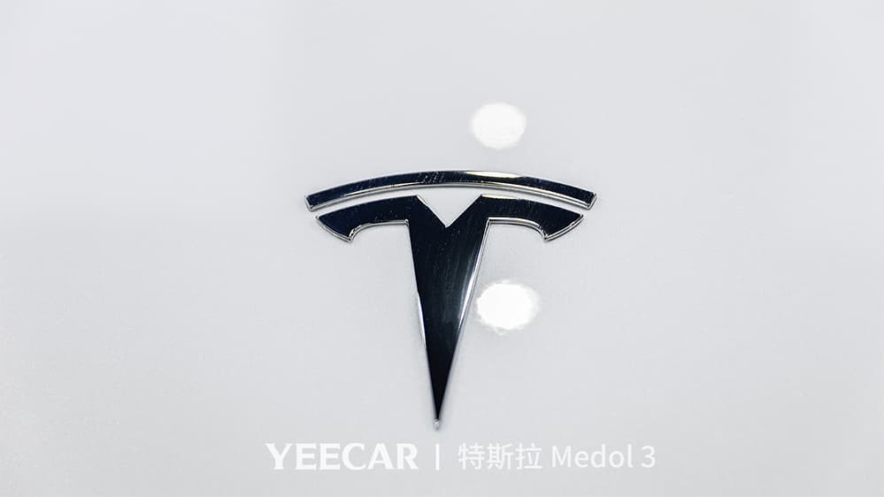 特斯拉Model3白色施工YEECAR隐形车衣流程及效果展示（图三五）