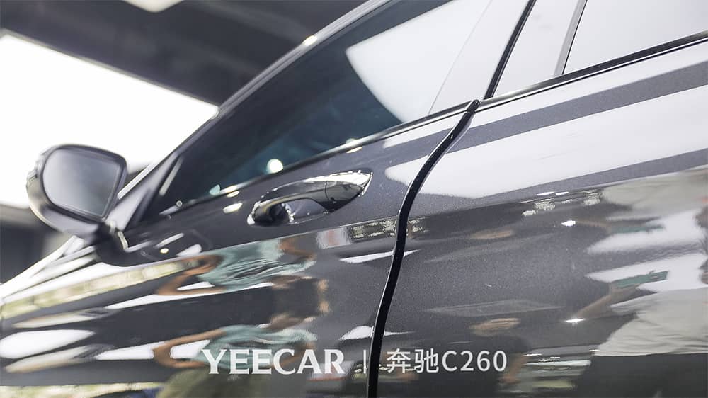 奔驰C260黑色施工YEECAR隐形车衣流程及效果展示（图一七）